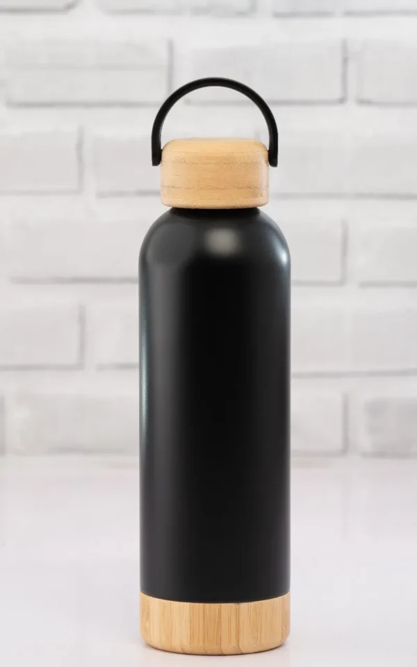 Double Wall Flask Bamboo Base and Cap 620ml Matte Powder Coat Nairobi Call WhatsApp 0119383838 Credible Point
