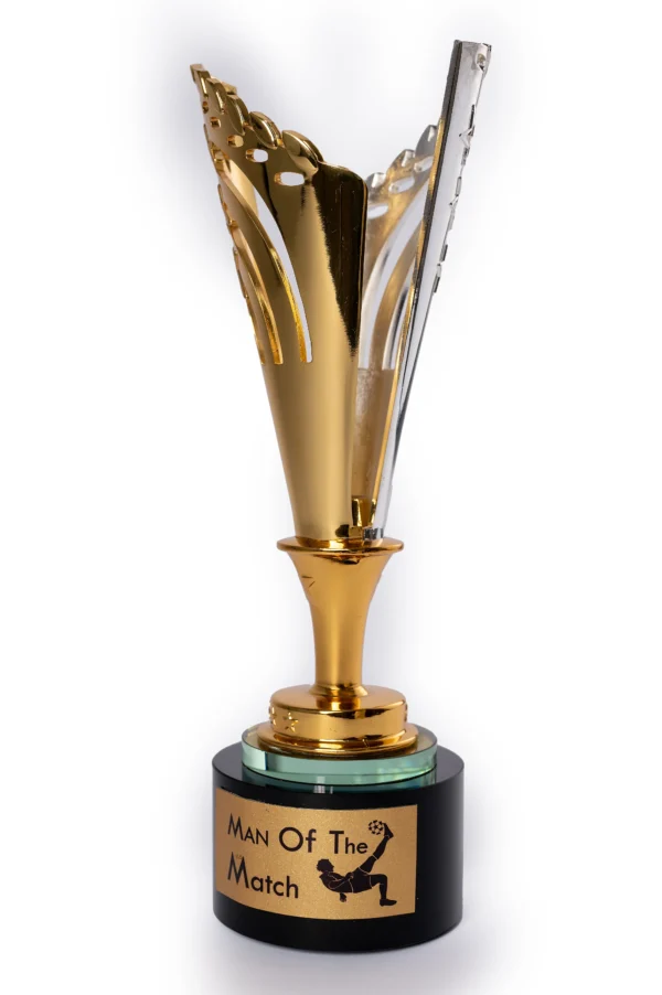 Graceful Pillar Crystal Glass Trophy Gold Metal 32cm Nairobi Call WhatsApp 0119383838 Credible Point