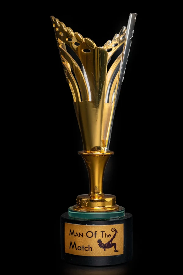 Graceful Pillar Crystal Glass Trophy Gold Metal 32cm Nairobi Call WhatsApp 0119383838 Credible Point