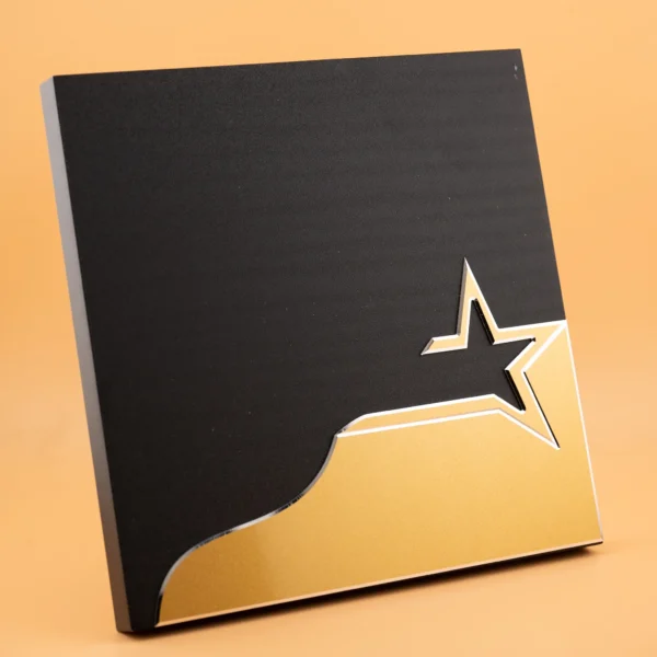 Square Black Wooden Award A5 Size Gold Silver Star Nairobi | Call / WhatsApp 0119383838 | Credible Point