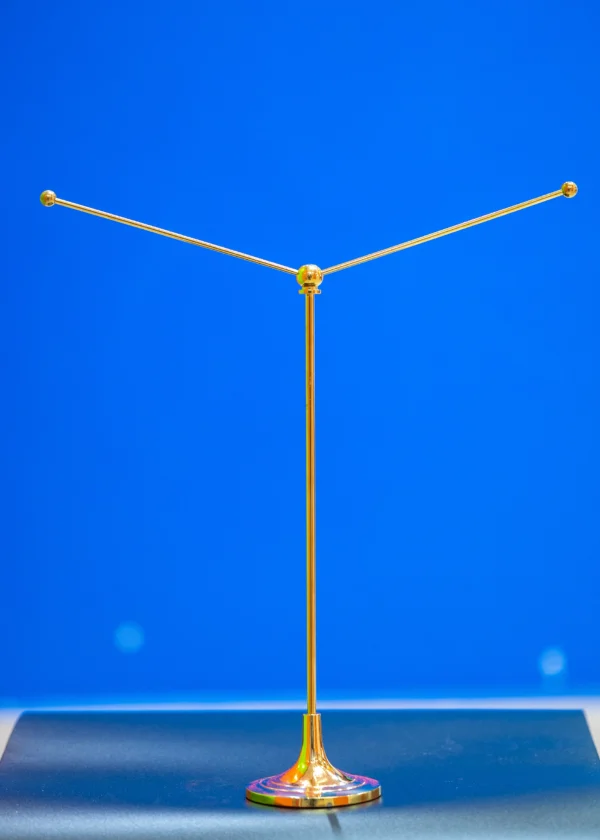Twin Flag Pole Stand A3 Y-Shaped Gold Desktop Flag Holder Nairobi | Call / WhatsApp 0119383838 | Credible Point