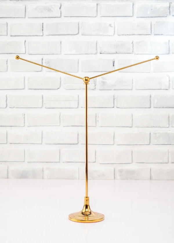 Twin Flag Pole Stand A3 Y-Shaped Gold Desktop Flag Holder Nairobi | Call / WhatsApp 0119383838 | Credible Point