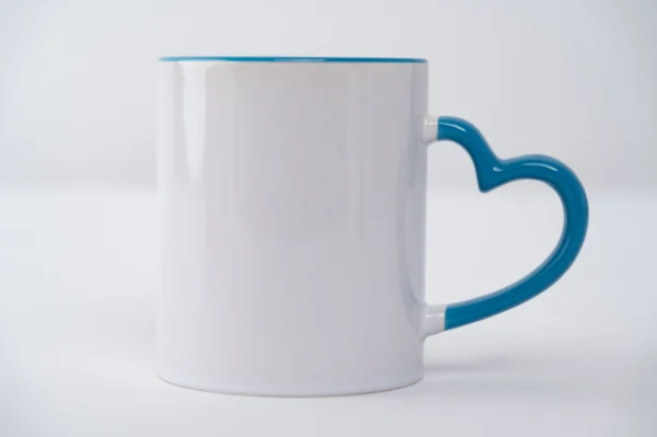 Two Tone Love Handle Mug Cyan Red Heart Handle 11oz Nairobi | Call / WhatsApp 0119383838 | Credible Point