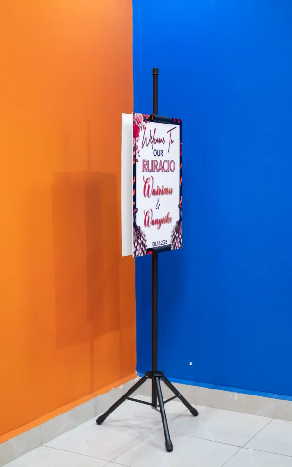 Adjustable Tripod Banner Stand Double Sided Mobile Display Nairobi Call WhatsApp 0119383838 Credible Point