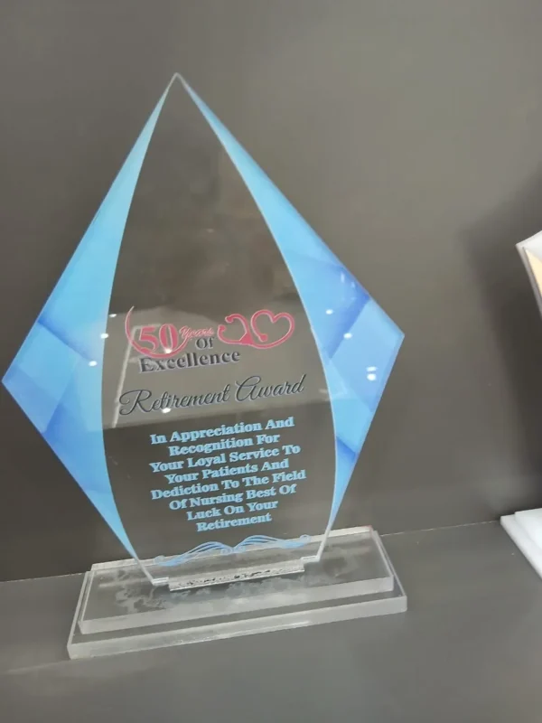 Diamond Shaped Acrylic Award Nairobi | Call / WhatsApp 0119383838 | Credible Point