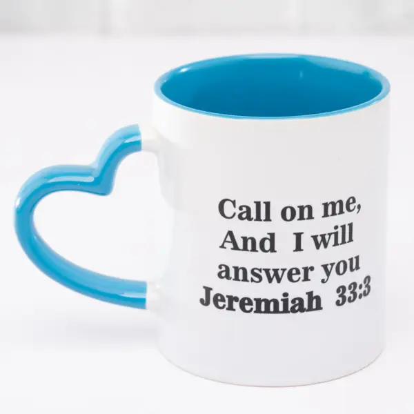 Branded Two Tone Love Handle Mug – Custom Heart Handle Mug with Coloured Rim Nairobi KSh 330 Credible Point