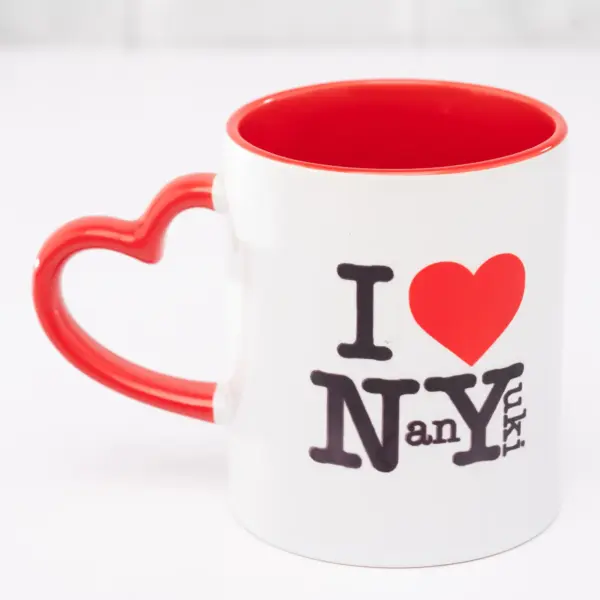 Branded Two Tone Love Handle Mug – Custom Heart Handle Mug with Coloured Rim Nairobi KSh 330 Credible Point