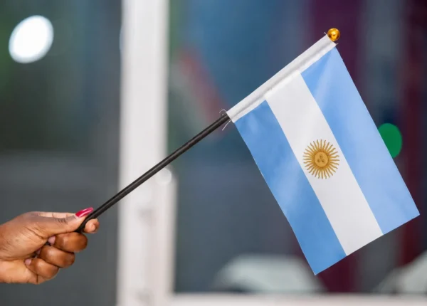 Custom FIFA World Cup handheld flags in Nairobi Kenya by Credible Point Argentina
