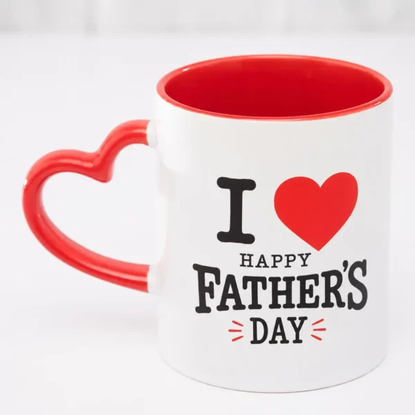 Red Two Tone Love Handle Mug for Father's Day Kenya Credible Point Nairobi Custom Dad Gift