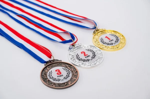 40mm bronze medal Kenya, bronze award medal Nairobi, 3rd place bronze medal, competition bronze medal Kenya, sports bronze medal with ribbon, academic bronze medal, school bronze award, corporate bronze recognition, bronze medal with red white blue ribbon, Credible Point bronze medal