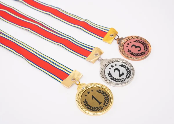49mm Award Medal – Gold, Silver, or Bronze with Ribbon Nairobi KSh 450 Credible Point