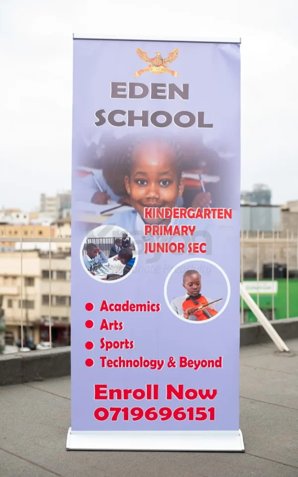 Custom 5kg Broad Base Banner Stand – Heavy-Duty Roll-Up Display Nairobi KSh 6,500 Credible Point