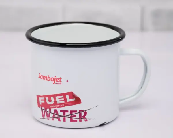 Branded Large Enamel Mug – 443ml Vintage-Style Mug with Custom Logo Nairobi KSh 600 Credible Point