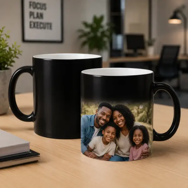 Branded Magic Mugs – Color-Changing 11oz Heat-Reveal Mugs with Custom Logo Nairobi KSh 300 Credible Point
