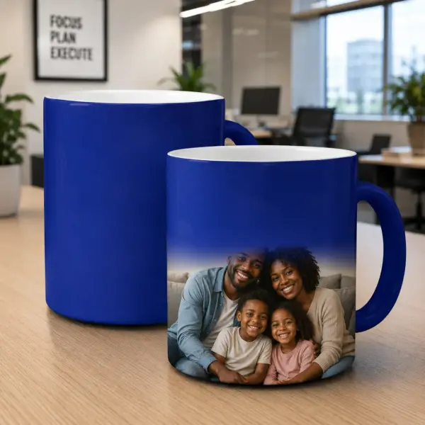 Branded Magic Mugs – Color-Changing 11oz Heat-Reveal Mugs with Custom Logo Nairobi KSh 300 Credible Point