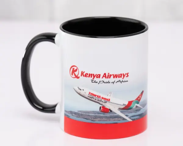 Branded Small Black Two-Tone Mug – 325ml Colour-Blocked Mug with Custom Logo Nairobi KSh 270 Credible Point
