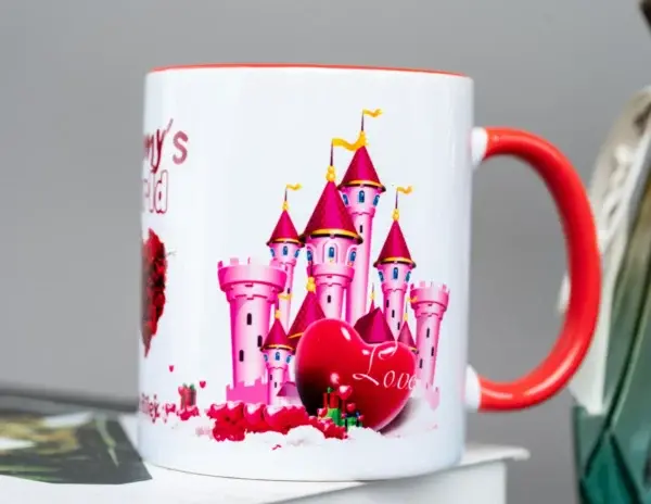 Branded Small Red Two-Tone Mug – 325ml Colour-Blocked Mug with Custom Logo Nairobi KSh 270 Credible Point