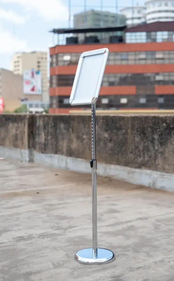 Quality Adjustable Snap Frame Sign Stand KSh 4,500 Credible Point