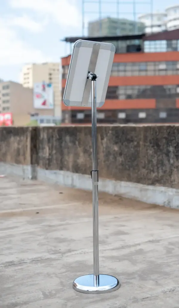 Quality Adjustable Snap Frame Sign Stand KSh 4,500 Credible Point