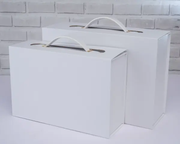 White Briefcase Magnetic Gift Boxes Nairobi A4 KSh 600